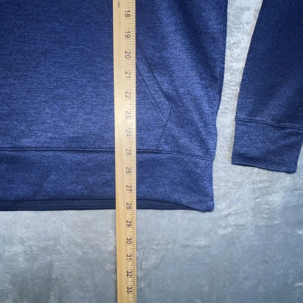 Adidas‎ Hooded Sweatshirt Adult Small Blue White Climawarm Mesh Lined *no String